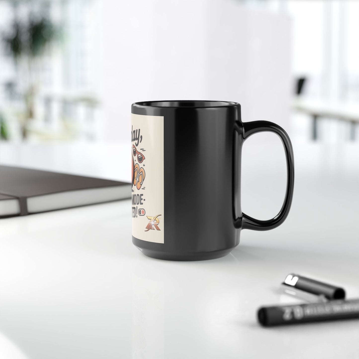 Saturday Weekend Mode Activated Mug — 15oz Black Coffee Cup