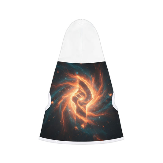 Galaxy Flame Pet Hoodie — Space Swirl Dog & Cat Hoodie