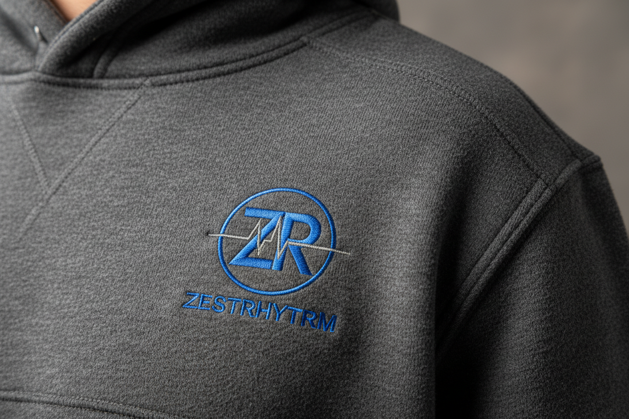 ZR Logo Hoodie Detail