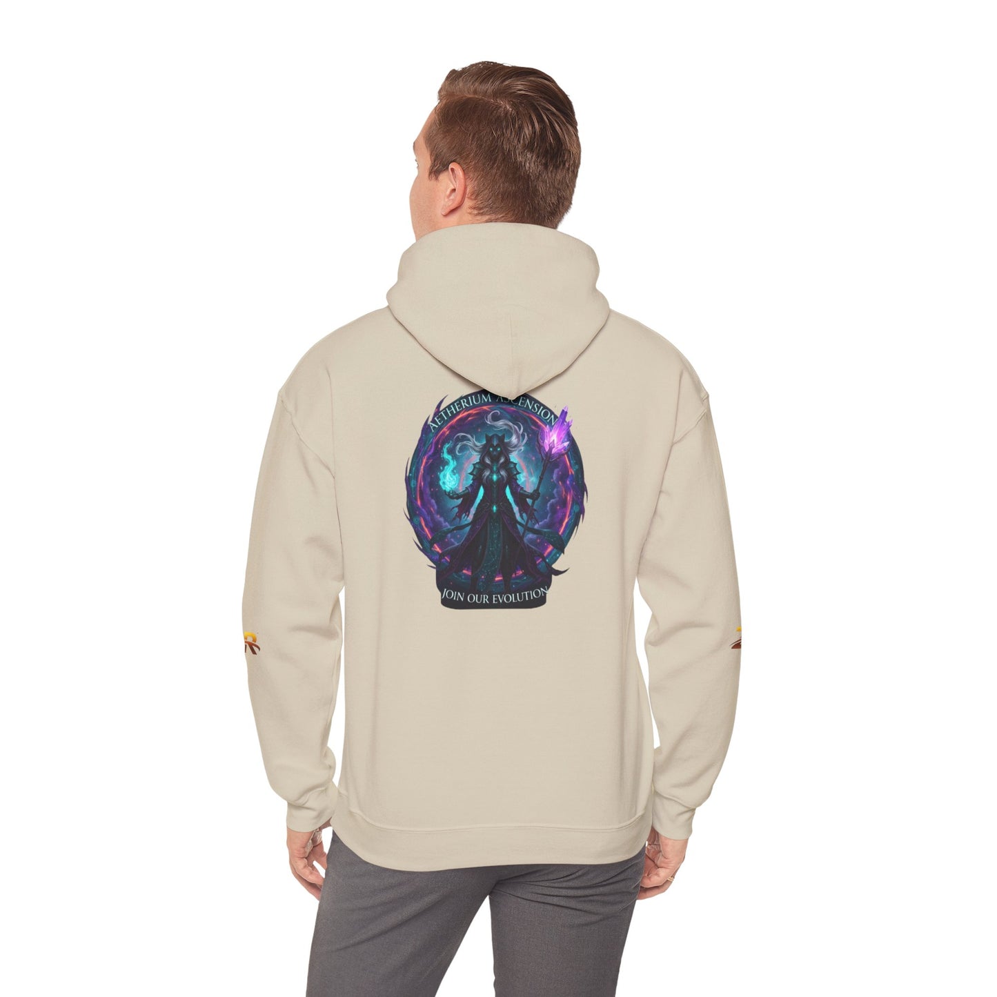 AETHERIUM ASCENSION Sorcerer Hoodie - BLOODLINE™ Dark Fantasy Collection | Zest Rhythm™