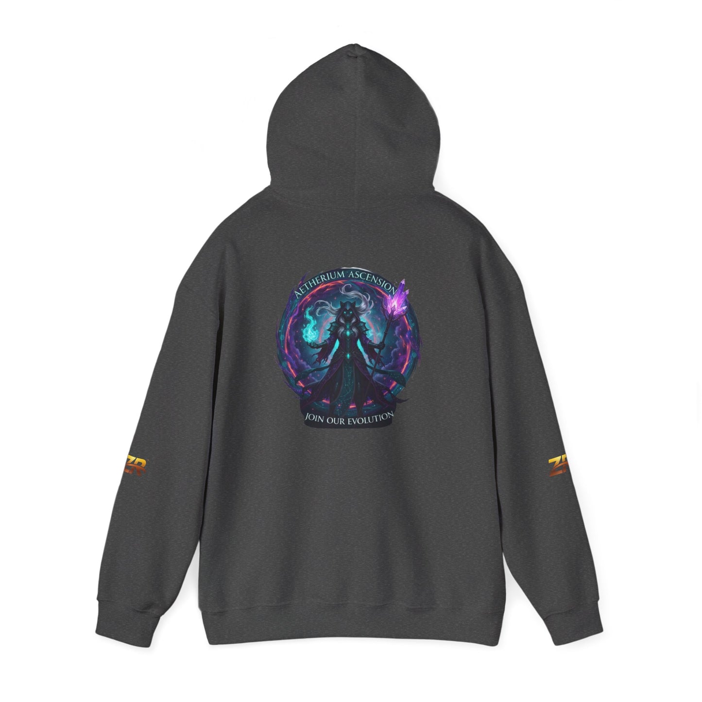 AETHERIUM ASCENSION Sorcerer Hoodie - BLOODLINE™ Dark Fantasy Collection | Zest Rhythm™