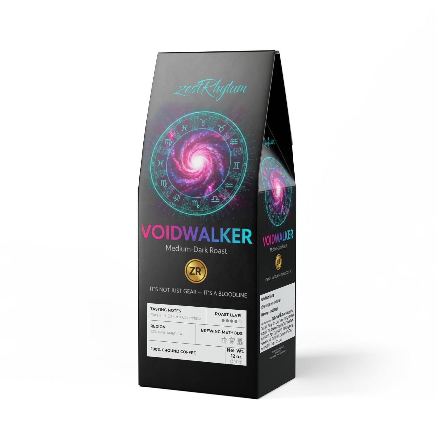 VOIDWALKER Medium-Dark Roast Coffee - BLOODLINE™ Collection | Zest Rhythm™ Premium Cosmic Blend