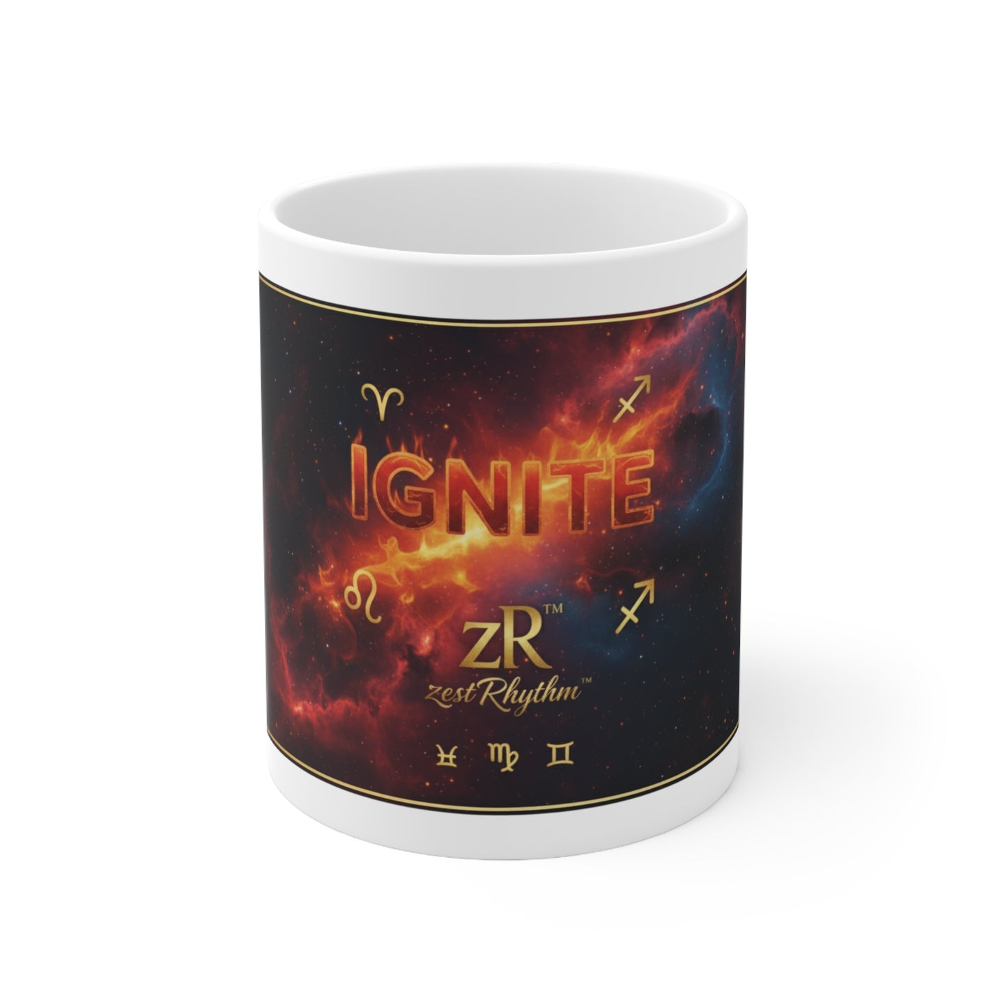 Ignite Zodiac Coffee Mug — Fiery Astrology 11oz Ceramic
