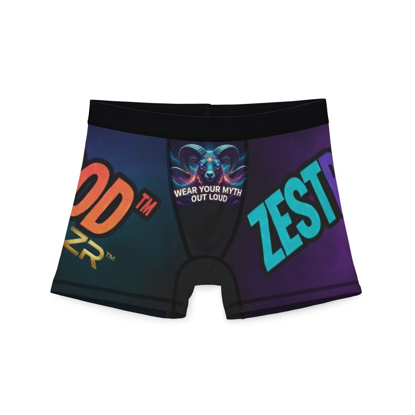 WEAR YOUR MYTH OUT LOUD Aries Boxer Briefs - Cosmic Comfort Collection | Zest Rhythm™