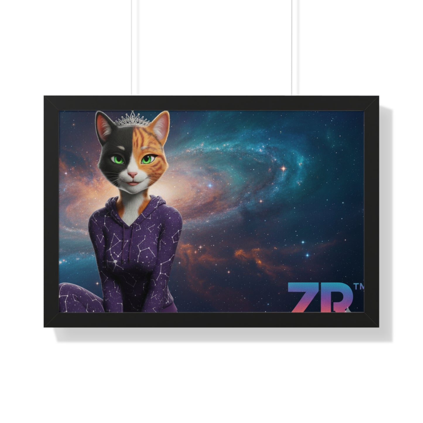 QUEEN ESTY Cosmic Queen Wall Art - BLOODLINE™ Gallery Collection | Zest Rhythm™ Premium Framed Poster