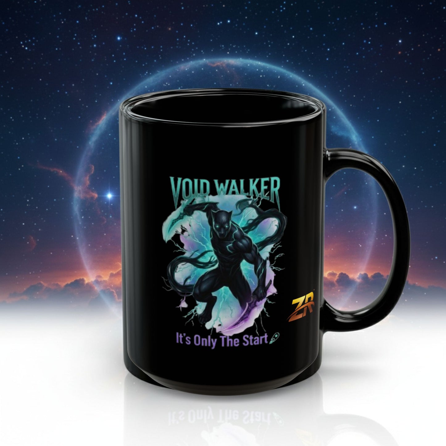 Void Walker Black Mug - BLOODLINE™ Dark Fantasy Collection | Zest Rhythm™