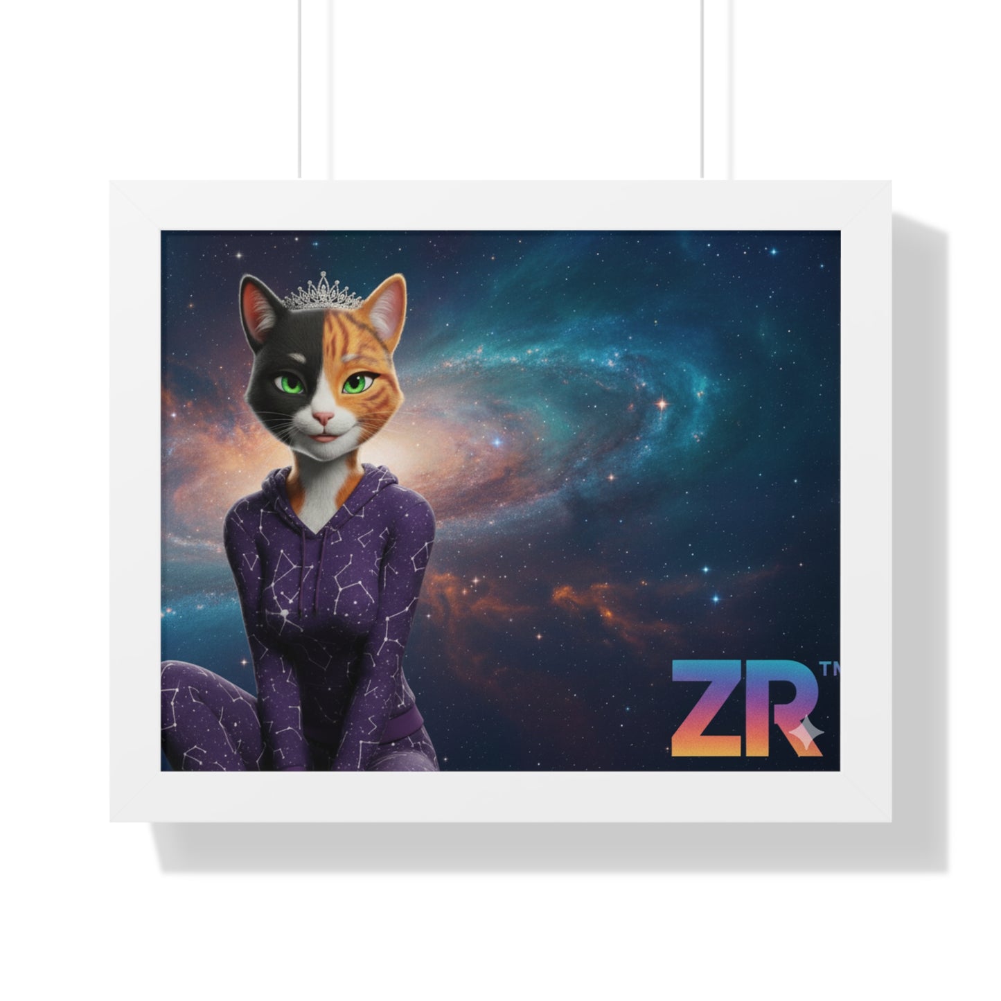 QUEEN ESTY Cosmic Queen Wall Art - BLOODLINE™ Gallery Collection | Zest Rhythm™ Premium Framed Poster