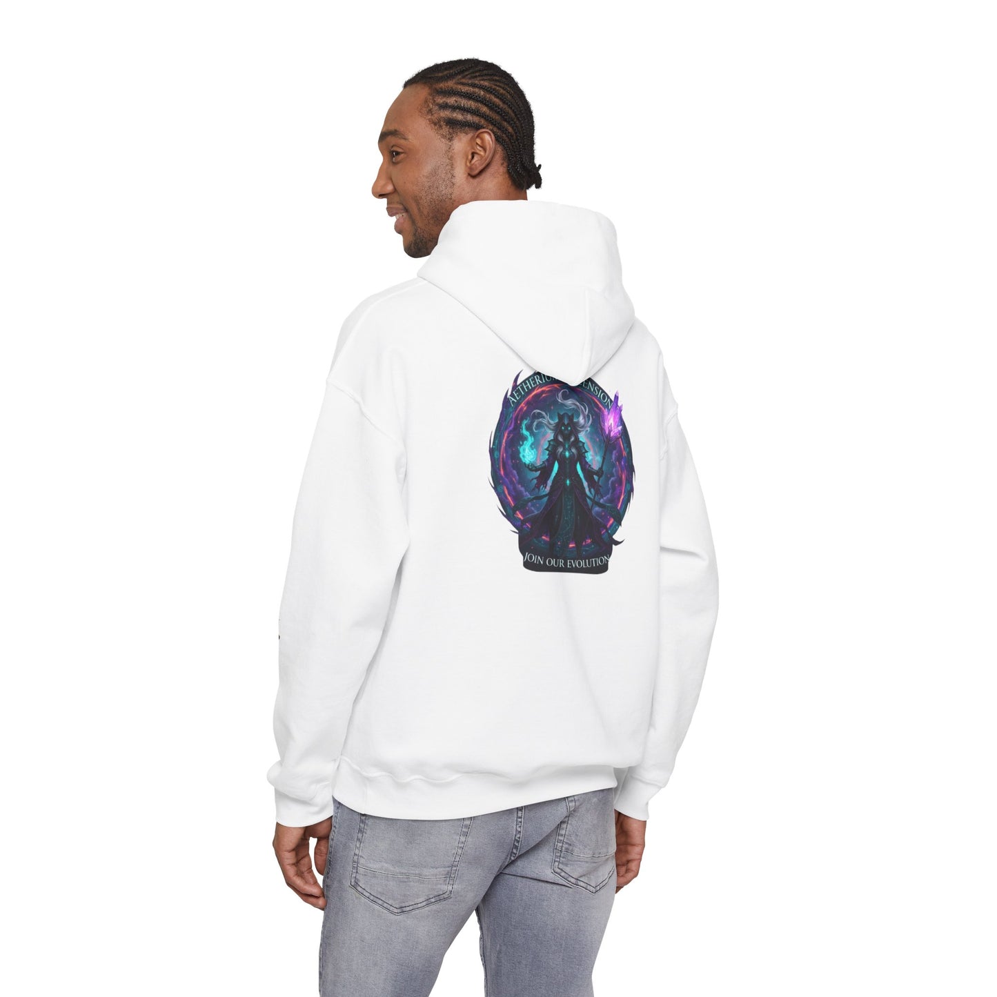 AETHERIUM ASCENSION Sorcerer Hoodie - BLOODLINE™ Dark Fantasy Collection | Zest Rhythm™