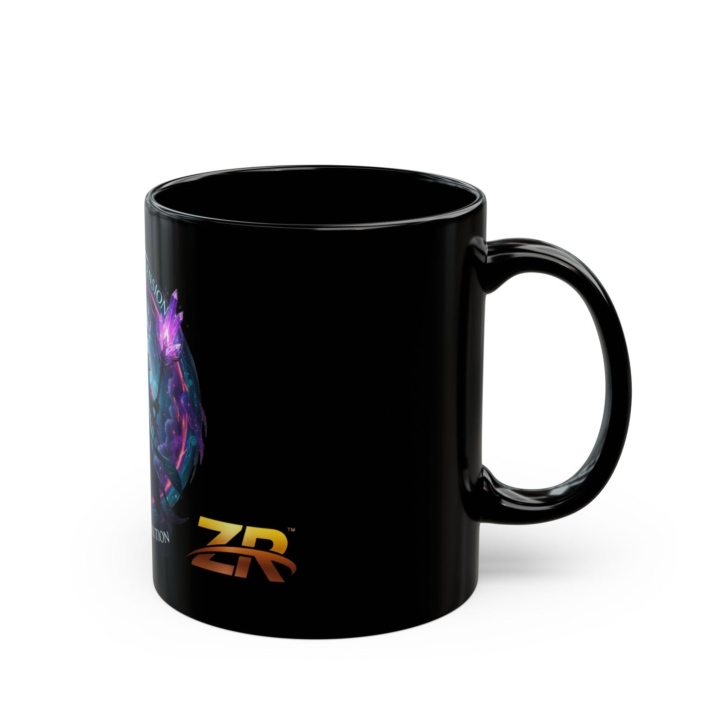 AETHERIUM ASCENSION Black Mug - BLOODLINE™ Dark Fantasy Collection | Zest Rhythm™