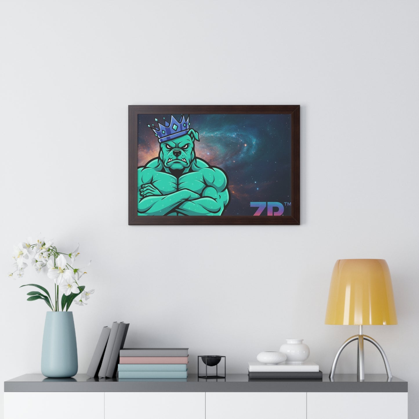BOSS MAN Cosmic King Wall Art - BLOODLINE™ Gallery Collection | Zest Rhythm™ Premium Framed Poster