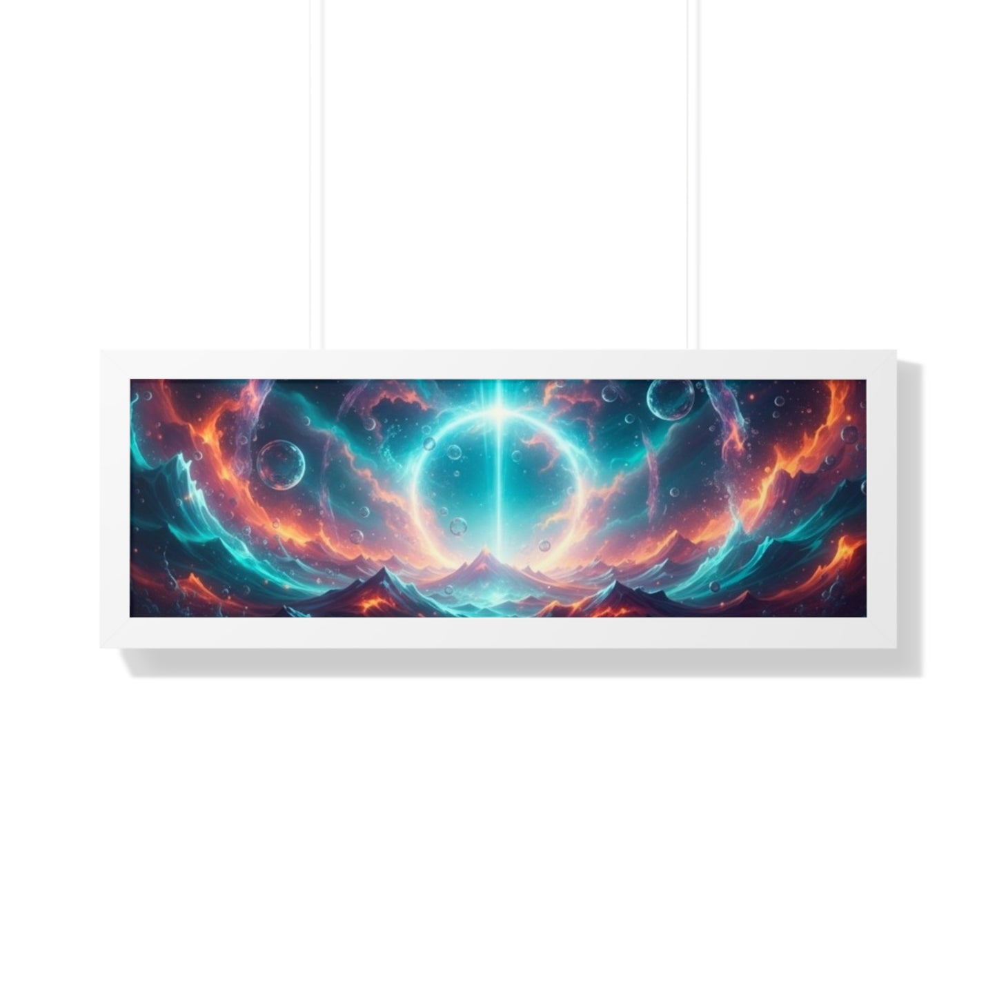 Framed Poster — 'It's Only The Start' Cosmic Nebula Art Print