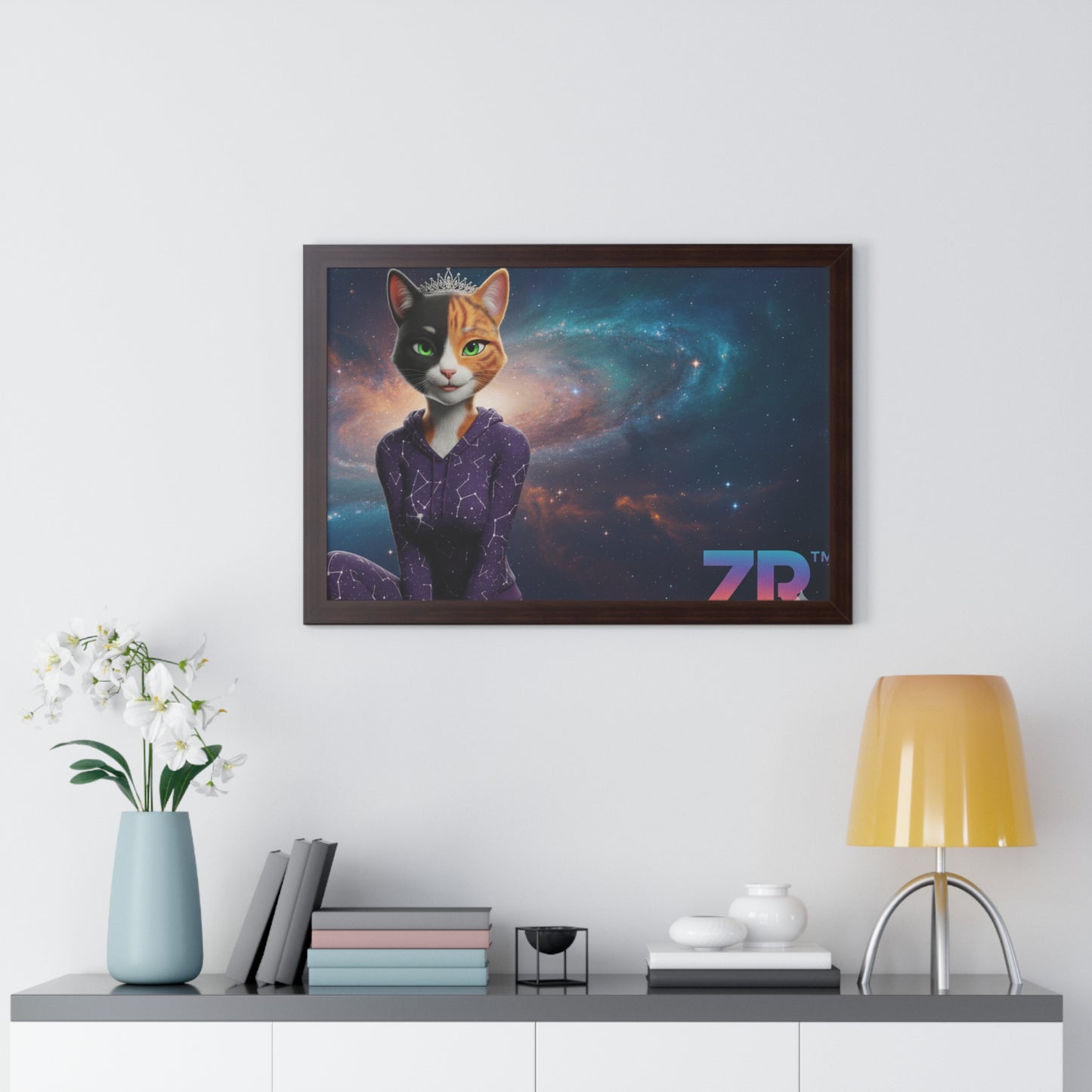 QUEEN ESTY Cosmic Queen Wall Art - BLOODLINE™ Gallery Collection | Zest Rhythm™ Premium Framed Poster