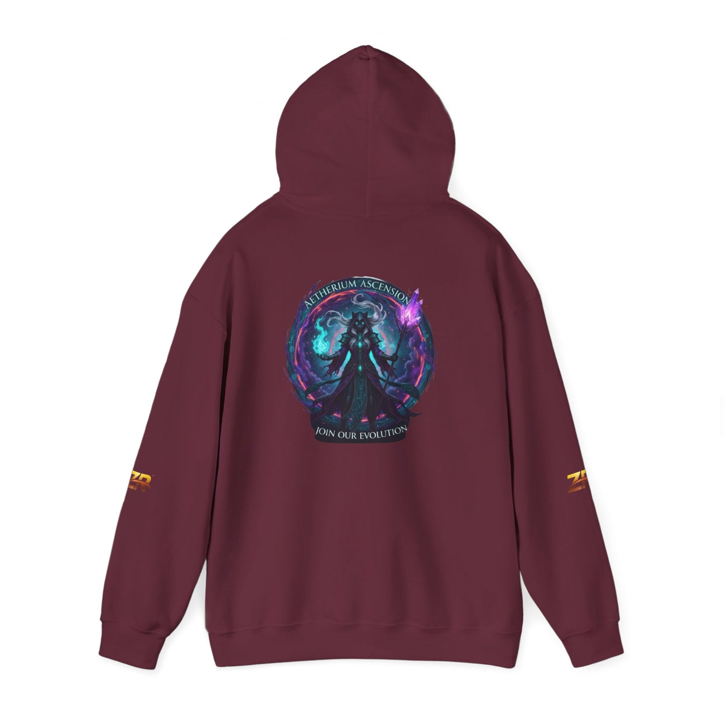 AETHERIUM ASCENSION Sorcerer Hoodie - BLOODLINE™ Dark Fantasy Collection | Zest Rhythm™