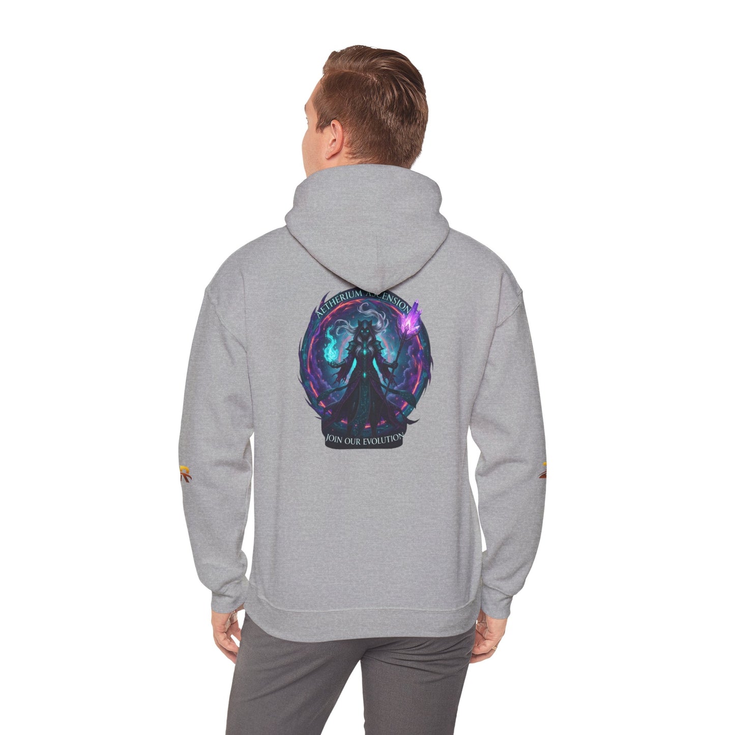 AETHERIUM ASCENSION Sorcerer Hoodie - BLOODLINE™ Dark Fantasy Collection | Zest Rhythm™