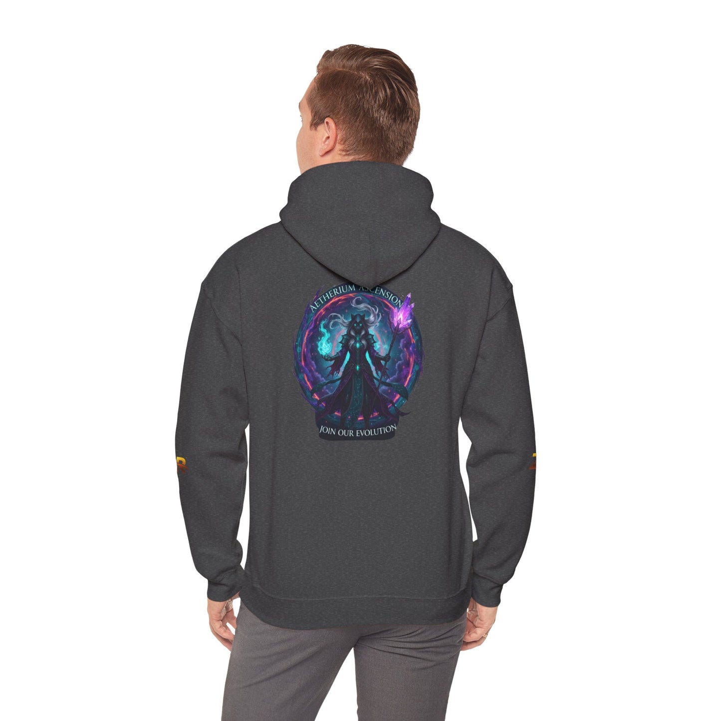 AETHERIUM ASCENSION Sorcerer Hoodie - BLOODLINE™ Dark Fantasy Collection | Zest Rhythm™