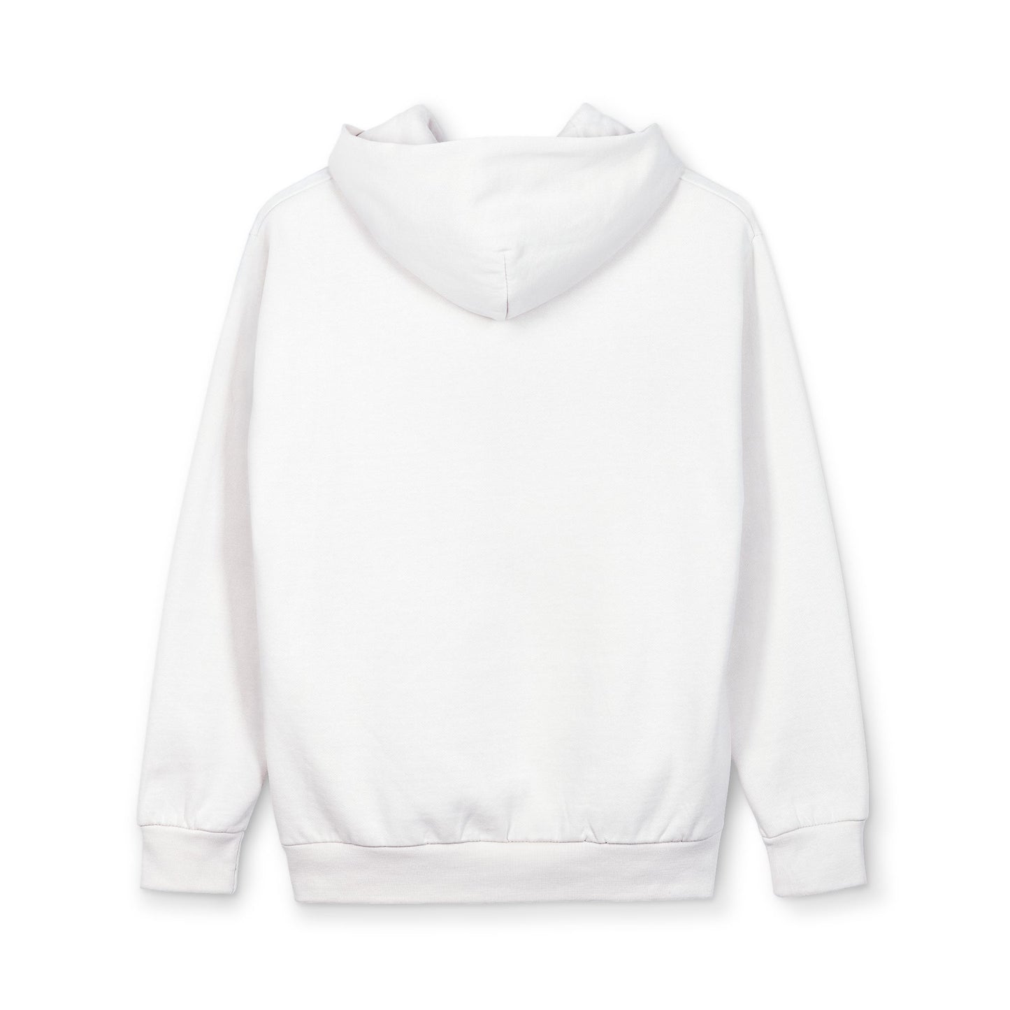 ZestRhythm Logo Hoodie — Minimalist White Pullover for Music Lovers
