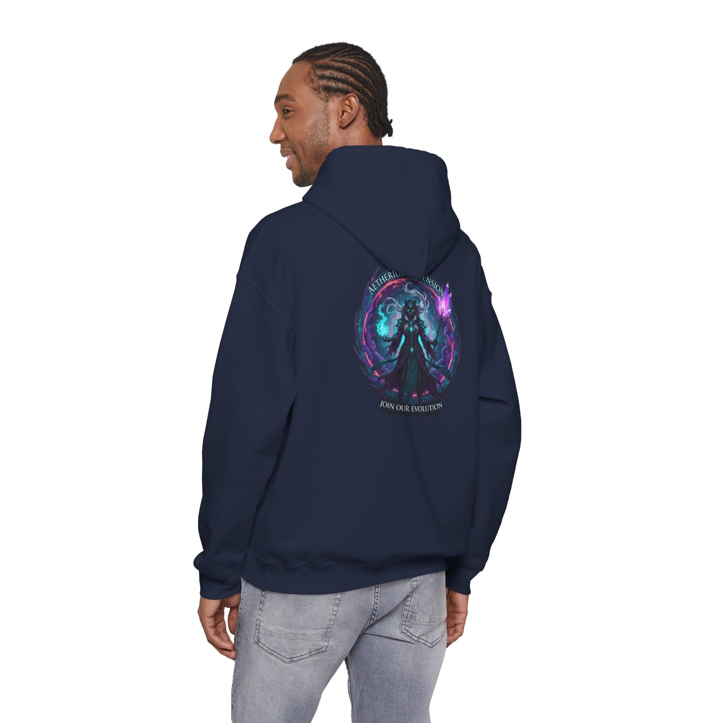 AETHERIUM ASCENSION Sorcerer Hoodie - BLOODLINE™ Dark Fantasy Collection | Zest Rhythm™