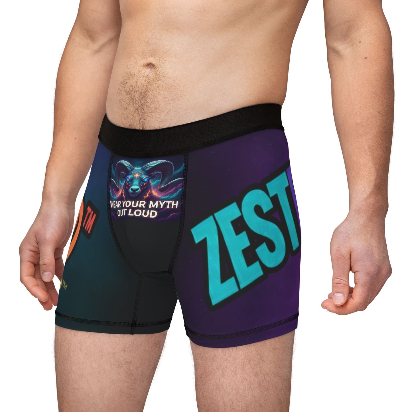 WEAR YOUR MYTH OUT LOUD Aries Boxer Briefs - Cosmic Comfort Collection | Zest Rhythm™