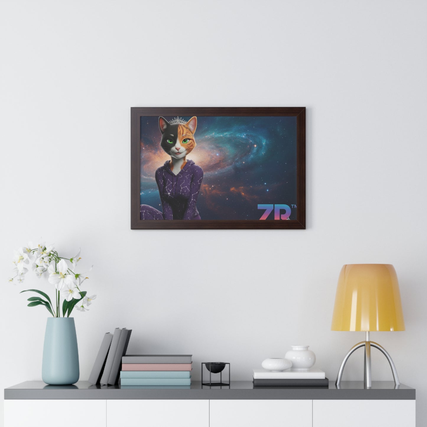 QUEEN ESTY Cosmic Queen Wall Art - BLOODLINE™ Gallery Collection | Zest Rhythm™ Premium Framed Poster