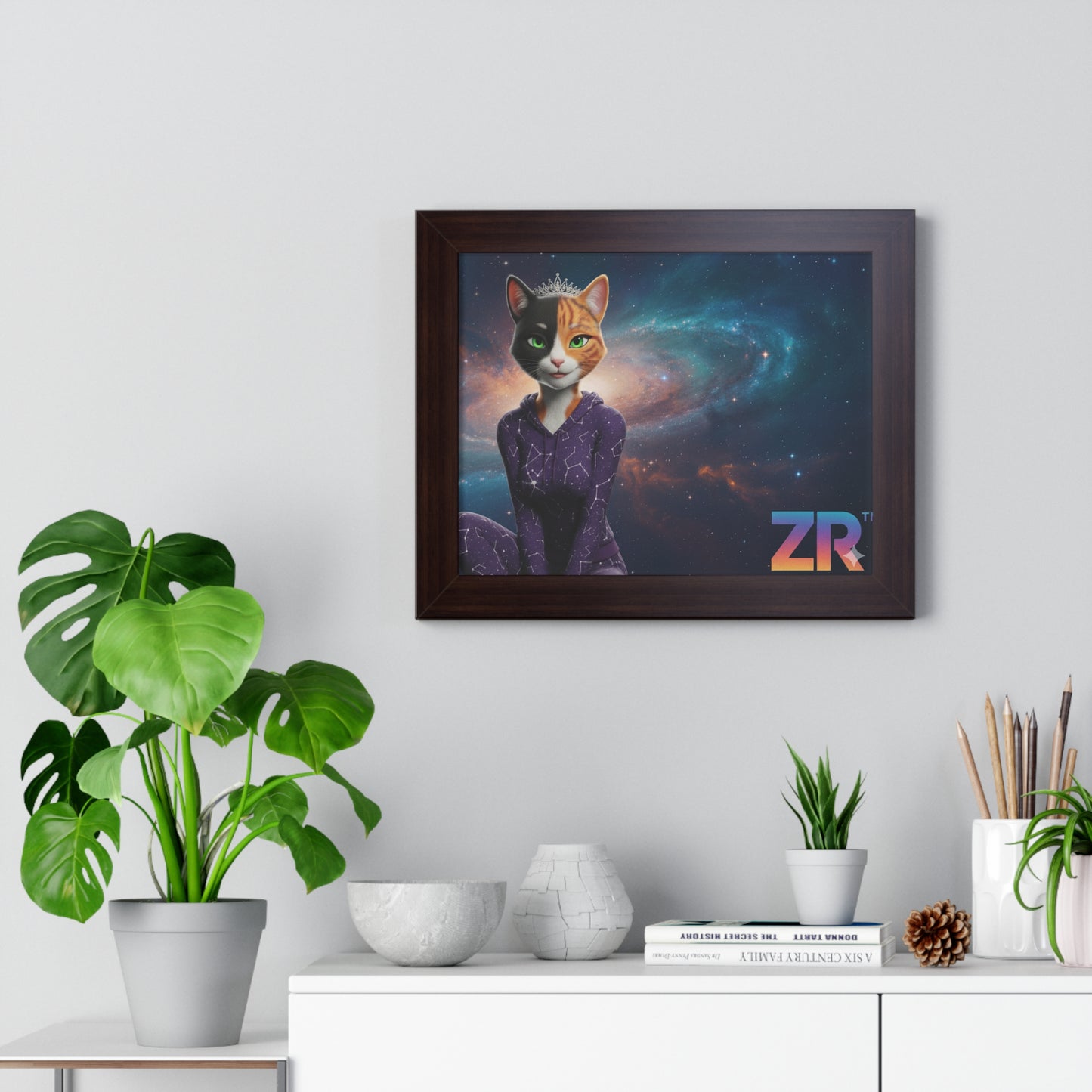 QUEEN ESTY Cosmic Queen Wall Art - BLOODLINE™ Gallery Collection | Zest Rhythm™ Premium Framed Poster