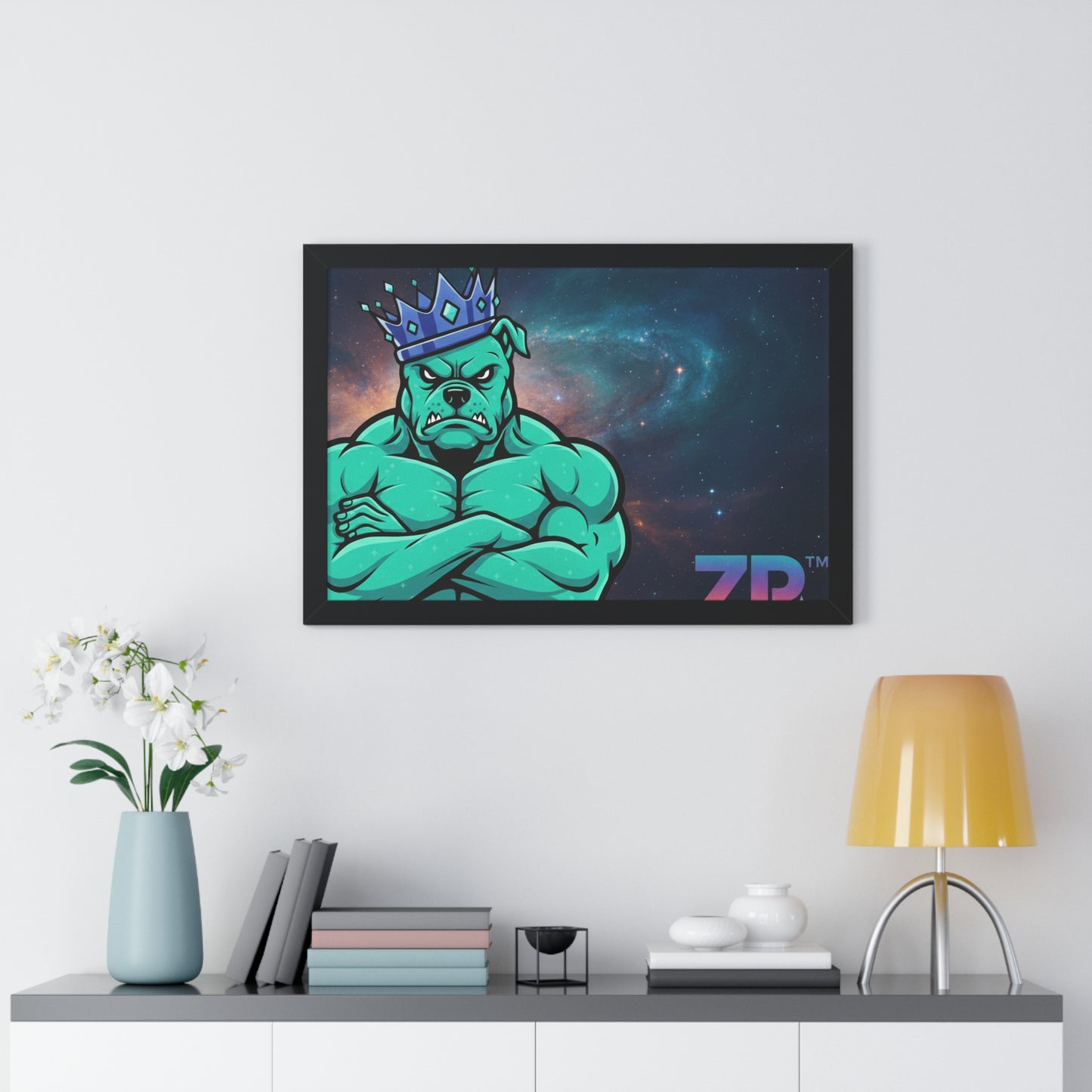 BOSS MAN Cosmic King Wall Art - BLOODLINE™ Gallery Collection | Zest Rhythm™ Premium Framed Poster