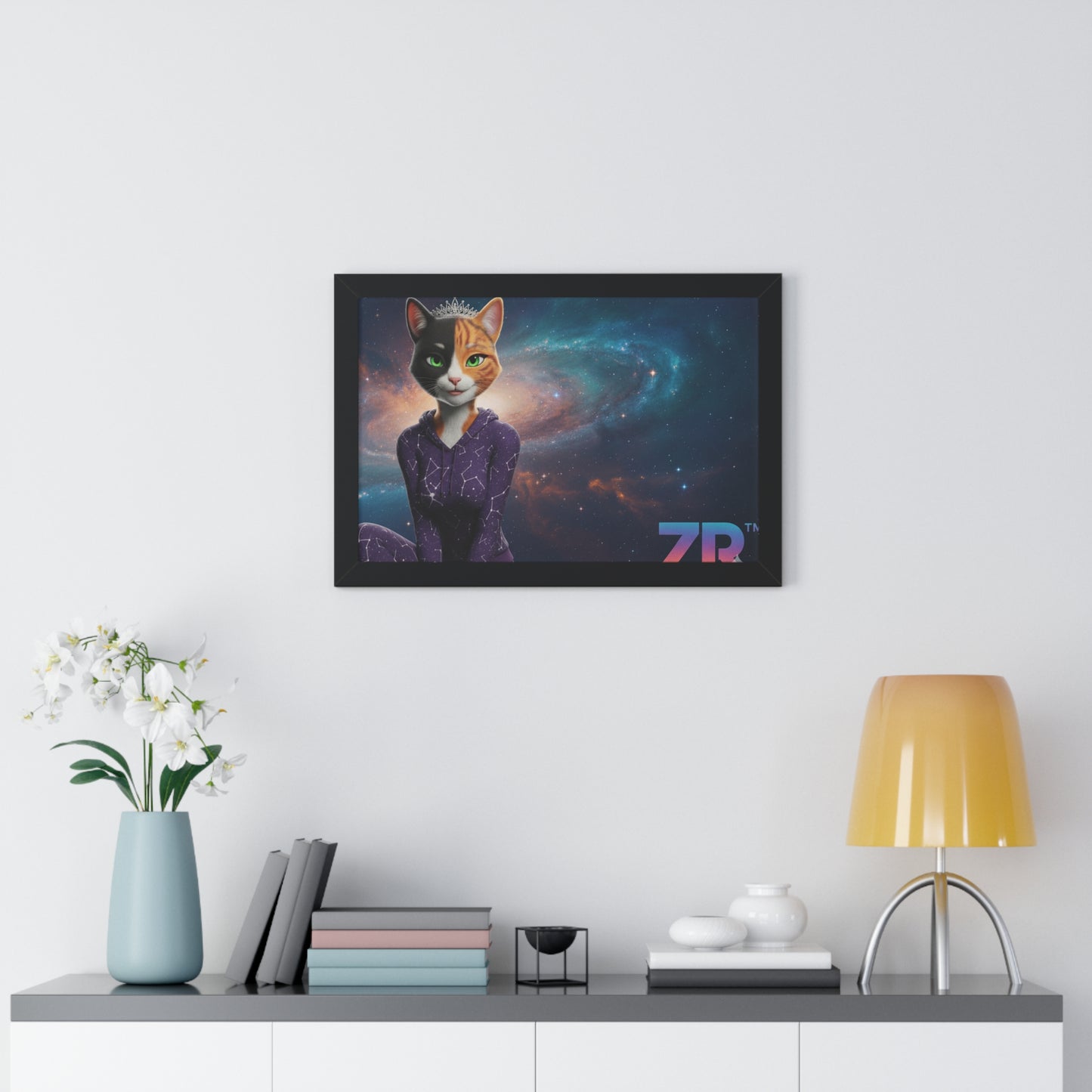 QUEEN ESTY Cosmic Queen Wall Art - BLOODLINE™ Gallery Collection | Zest Rhythm™ Premium Framed Poster