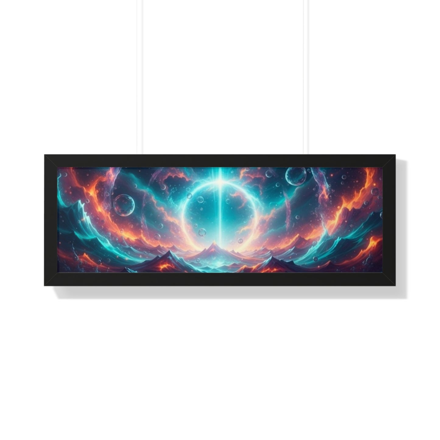 Framed Poster — 'It's Only The Start' Cosmic Nebula Art Print