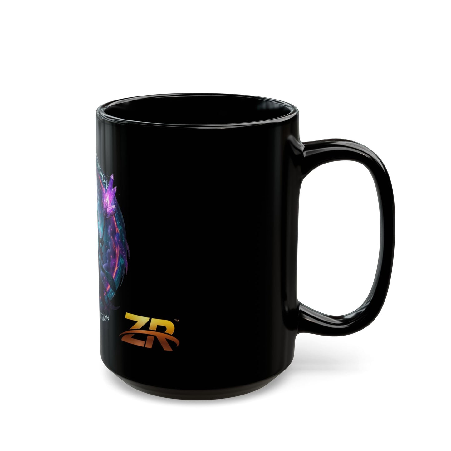AETHERIUM ASCENSION Black Mug - BLOODLINE™ Dark Fantasy Collection | Zest Rhythm™