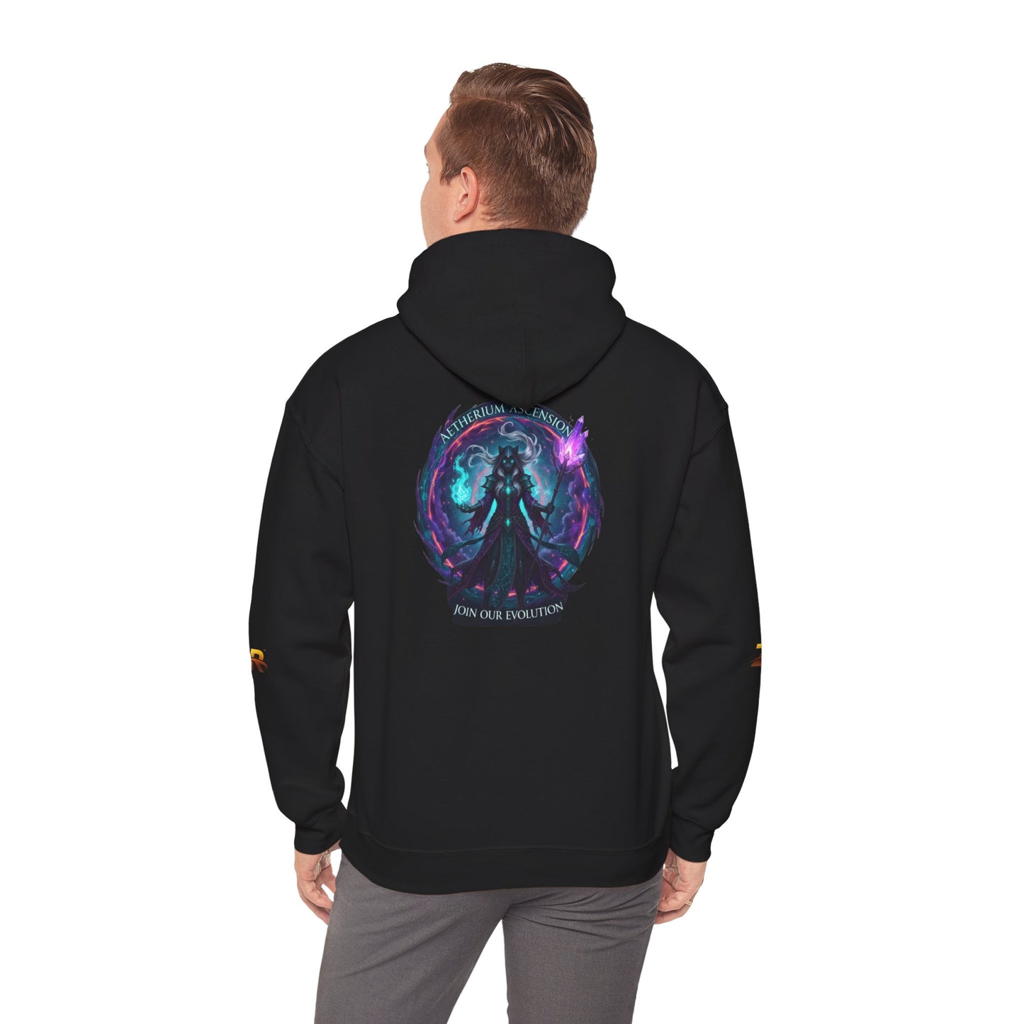 AETHERIUM ASCENSION Sorcerer Hoodie - BLOODLINE™ Dark Fantasy Collection | Zest Rhythm™
