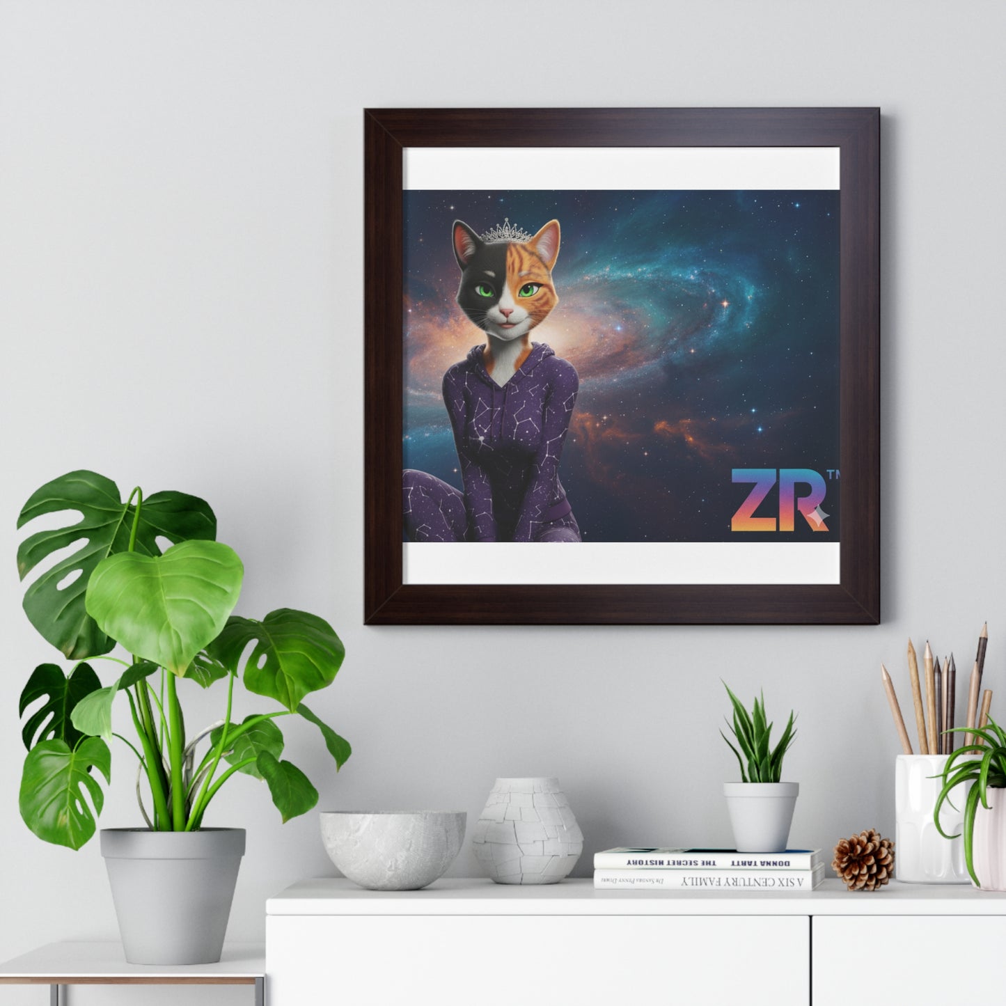QUEEN ESTY Cosmic Queen Wall Art - BLOODLINE™ Gallery Collection | Zest Rhythm™ Premium Framed Poster