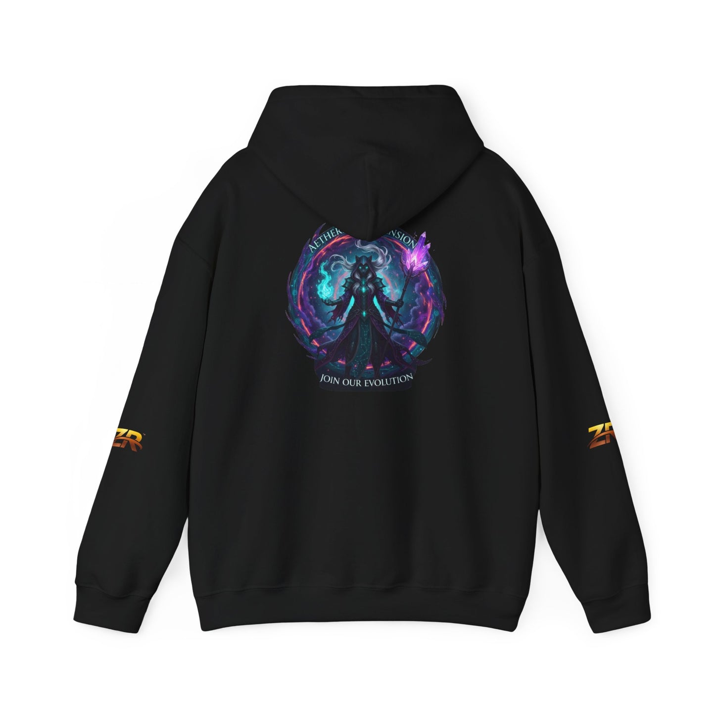 AETHERIUM ASCENSION Sorcerer Hoodie - BLOODLINE™ Dark Fantasy Collection | Zest Rhythm™
