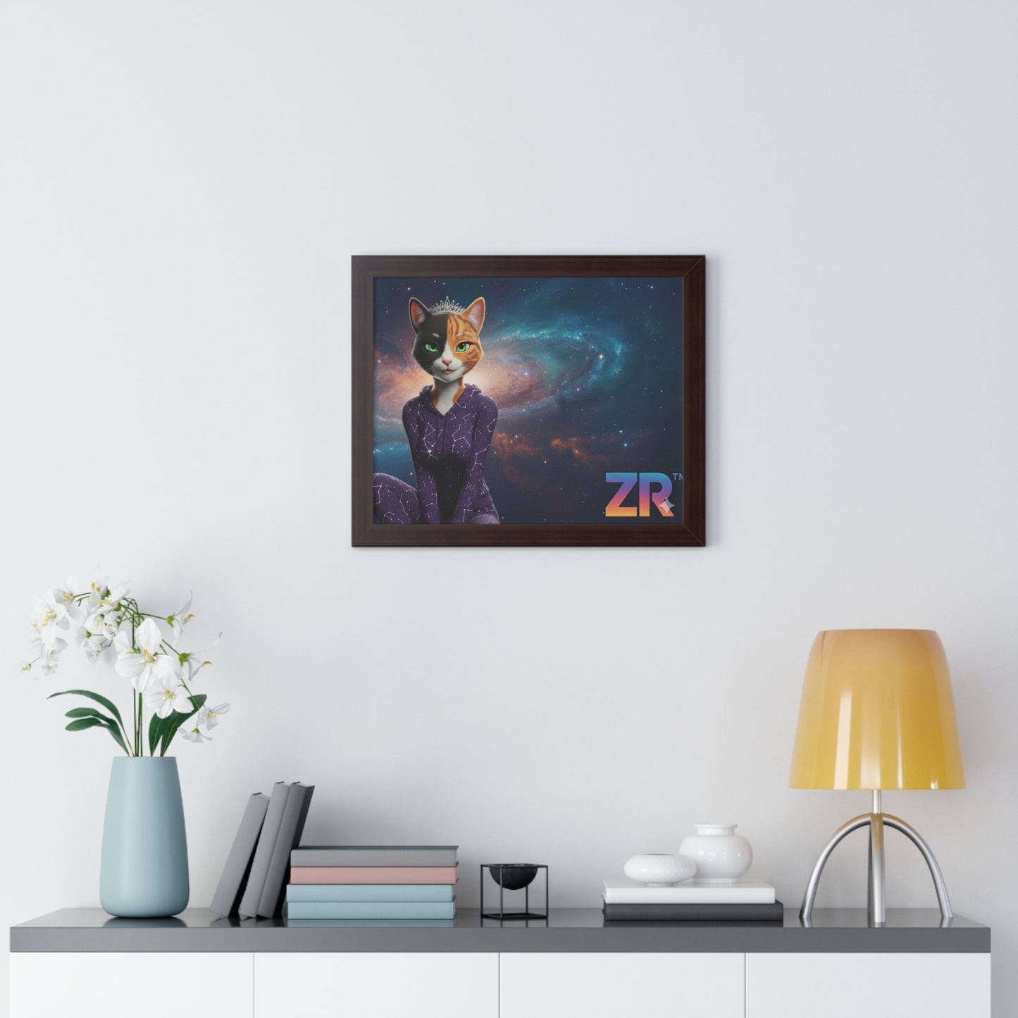 QUEEN ESTY Cosmic Queen Wall Art - BLOODLINE™ Gallery Collection | Zest Rhythm™ Premium Framed Poster