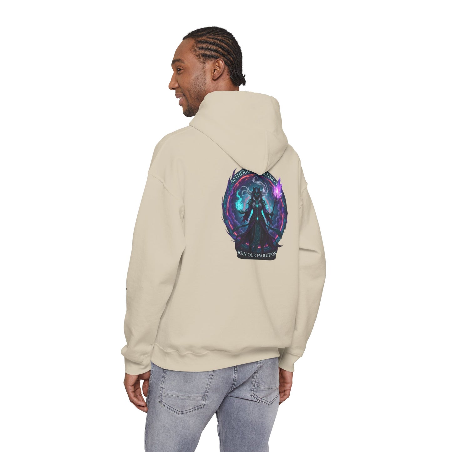 AETHERIUM ASCENSION Sorcerer Hoodie - BLOODLINE™ Dark Fantasy Collection | Zest Rhythm™