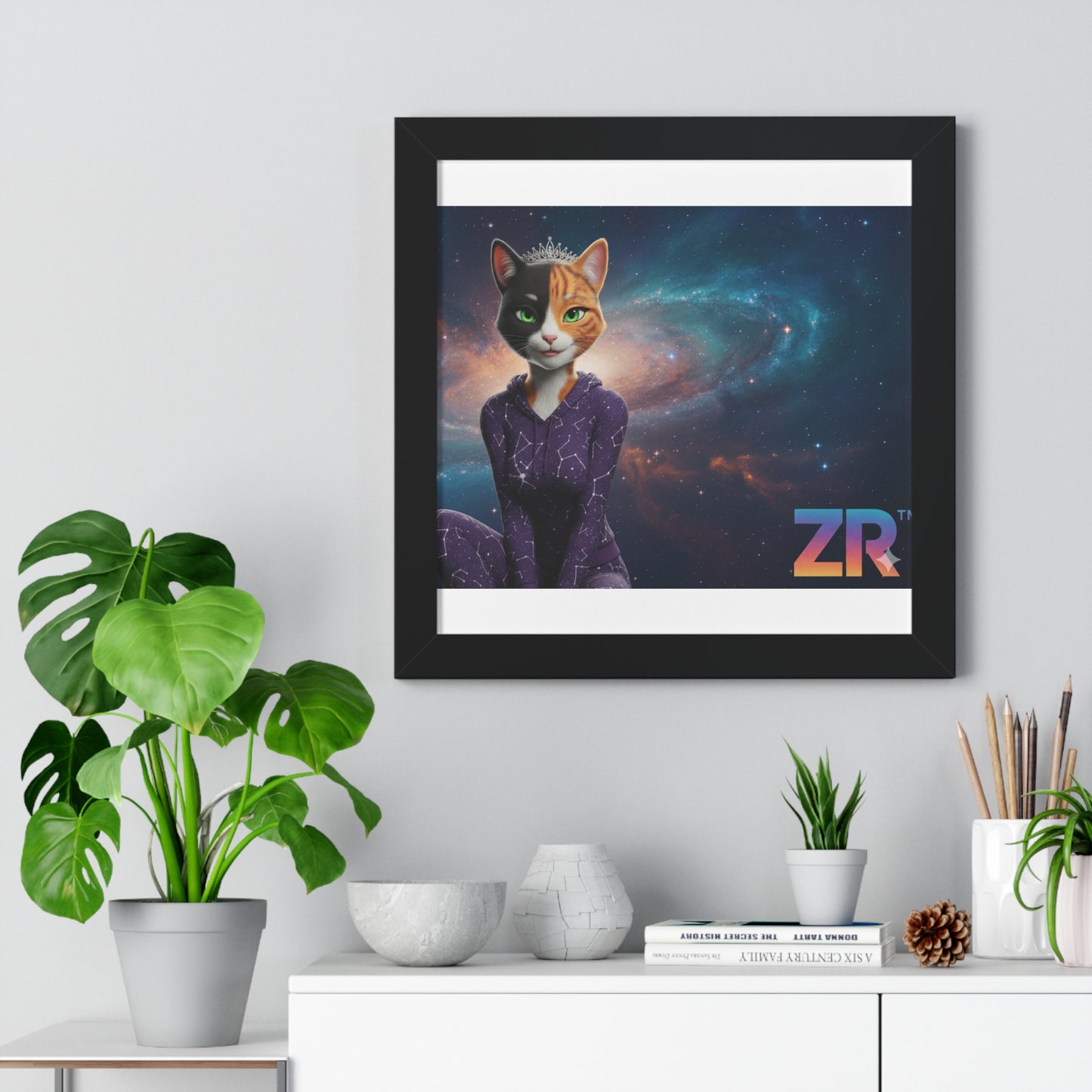 QUEEN ESTY Cosmic Queen Wall Art - BLOODLINE™ Gallery Collection | Zest Rhythm™ Premium Framed Poster