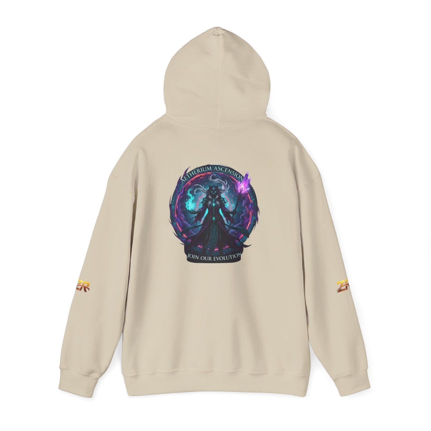 AETHERIUM ASCENSION Sorcerer Hoodie - BLOODLINE™ Dark Fantasy Collection | Zest Rhythm™