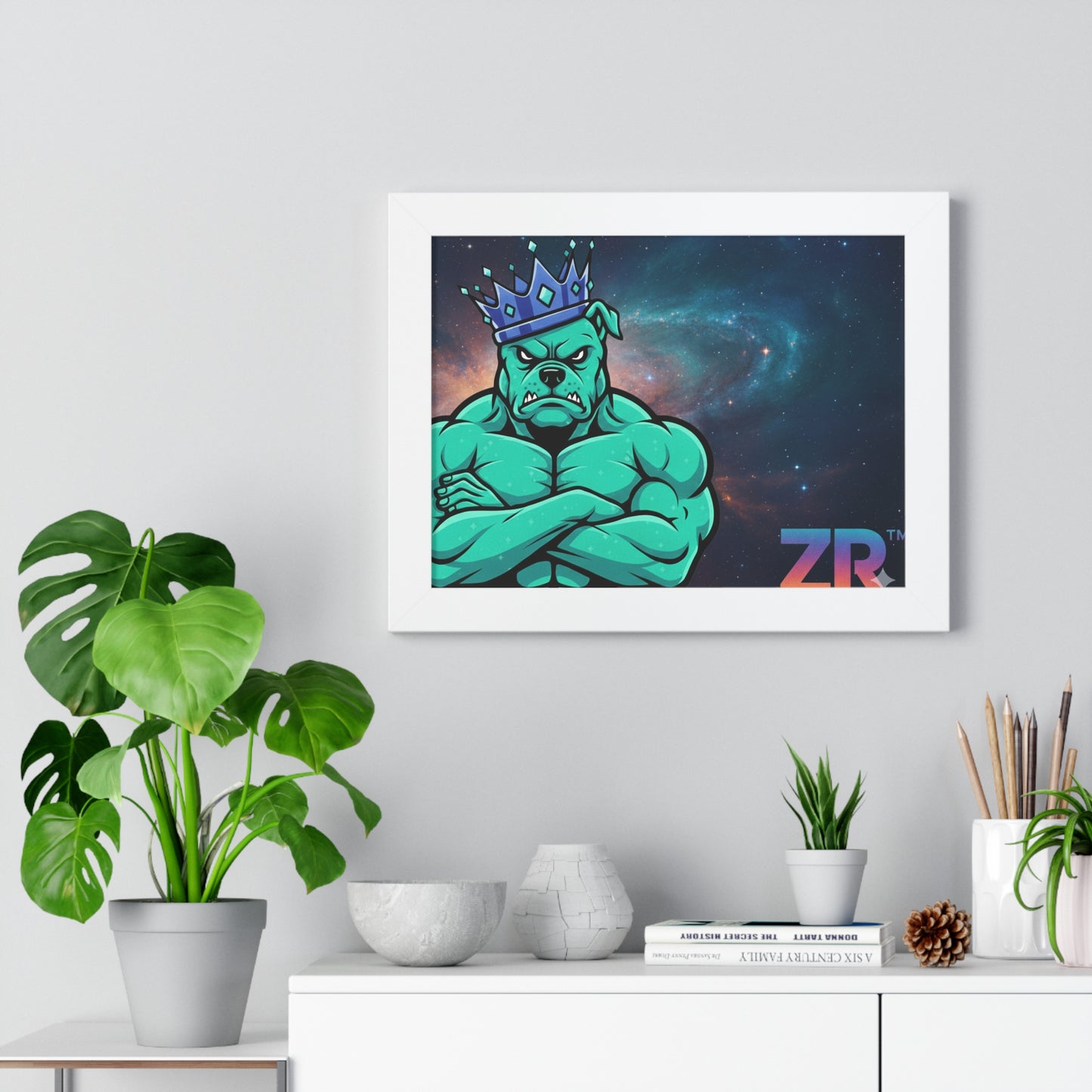 BOSS MAN Cosmic King Wall Art - BLOODLINE™ Gallery Collection | Zest Rhythm™ Premium Framed Poster