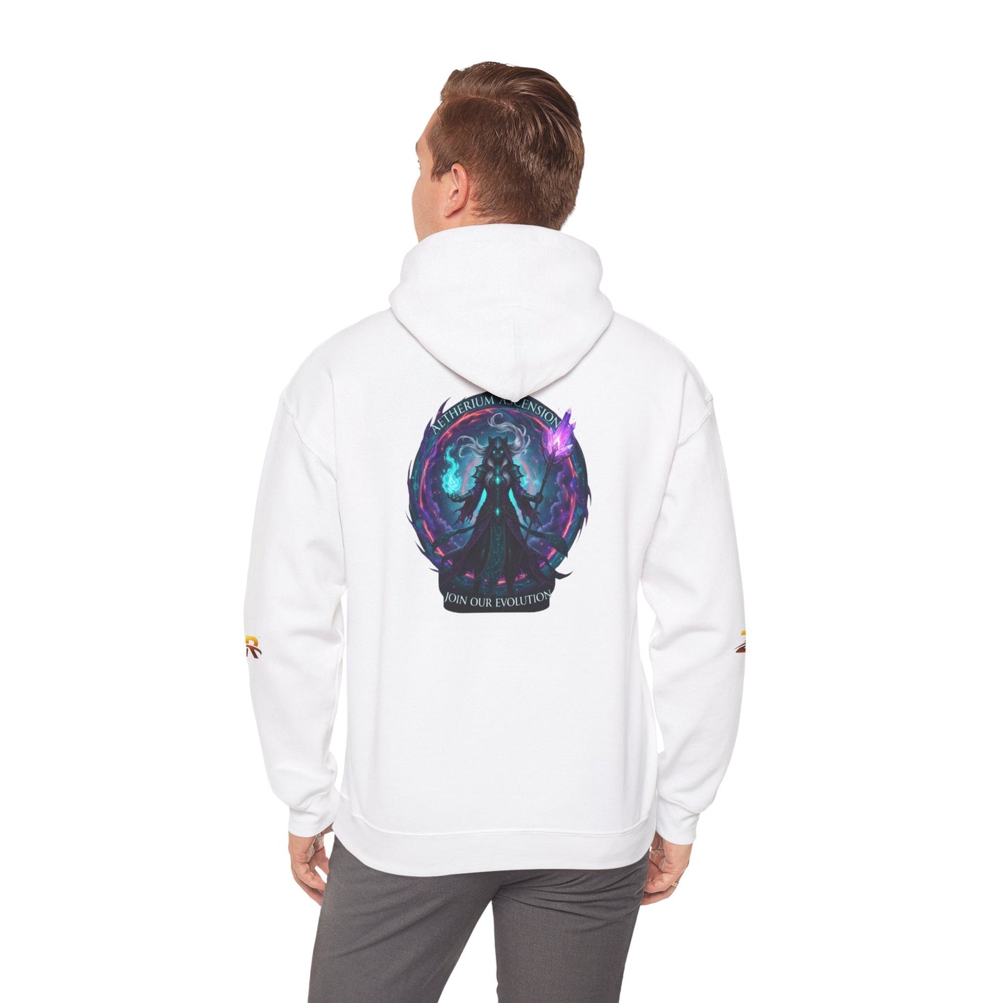 AETHERIUM ASCENSION Sorcerer Hoodie - BLOODLINE™ Dark Fantasy Collection | Zest Rhythm™