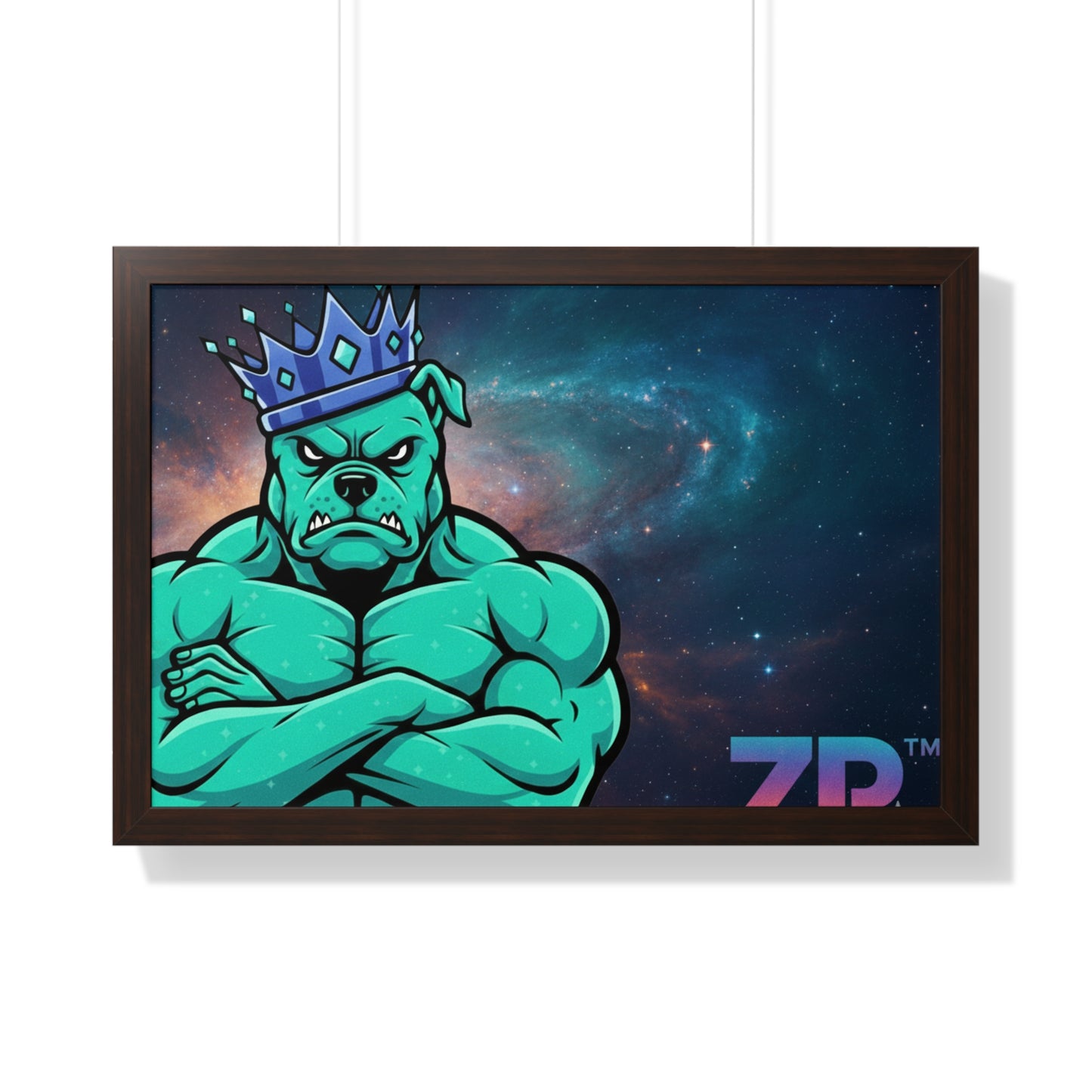 BOSS MAN Cosmic King Wall Art - BLOODLINE™ Gallery Collection | Zest Rhythm™ Premium Framed Poster