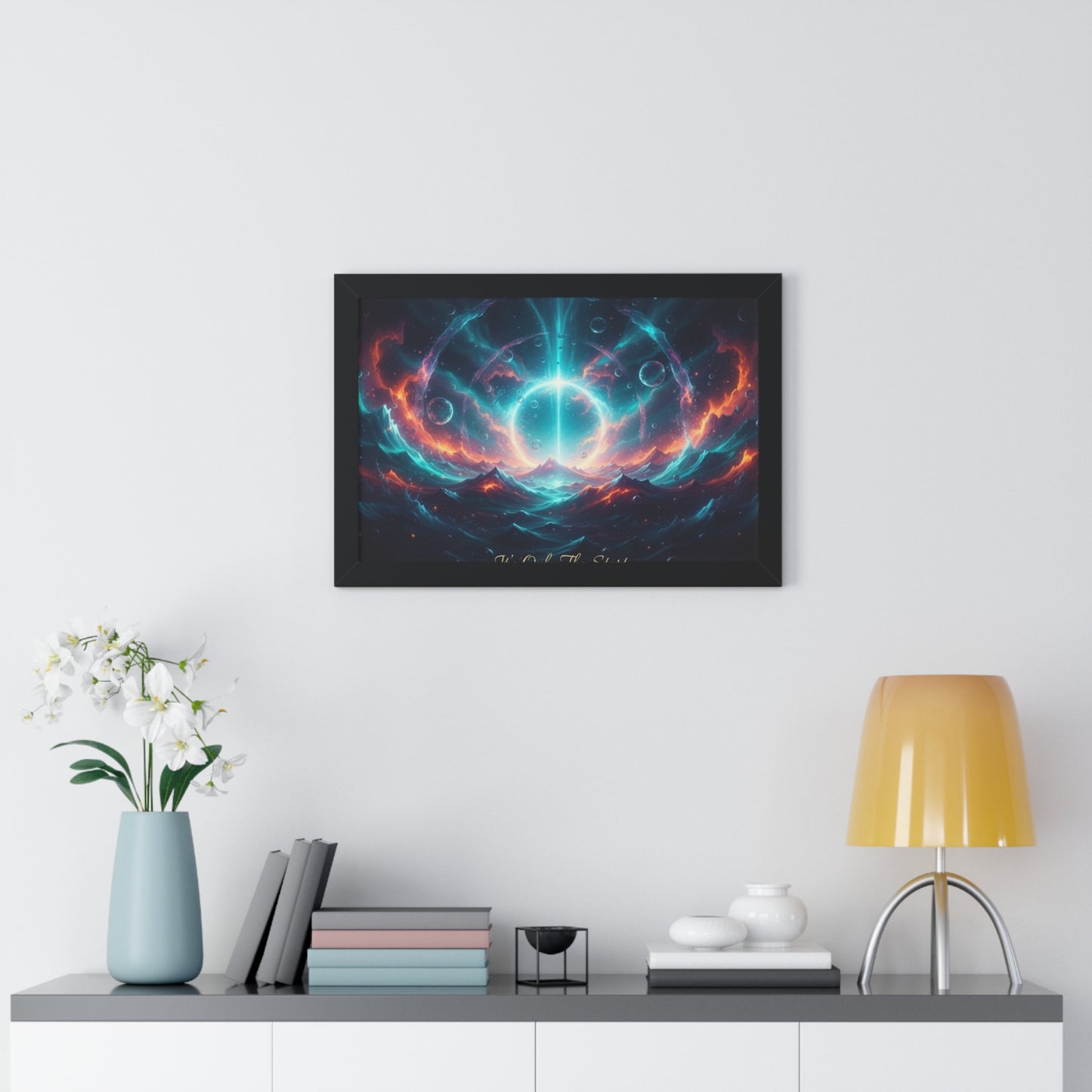 Framed Poster — 'It's Only The Start' Cosmic Nebula Art Print