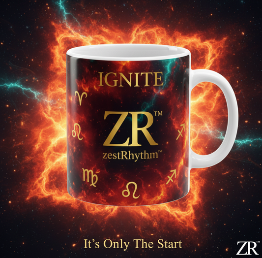 Ignite Zodiac Coffee Mug — Fiery Astrology 11oz Ceramic