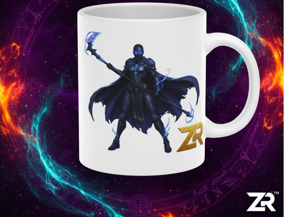 Mage Warrior Collector's Mug - Dark Fantasy Cosmic Design | BLOODLINE™ Collection | Zest Rhythm™