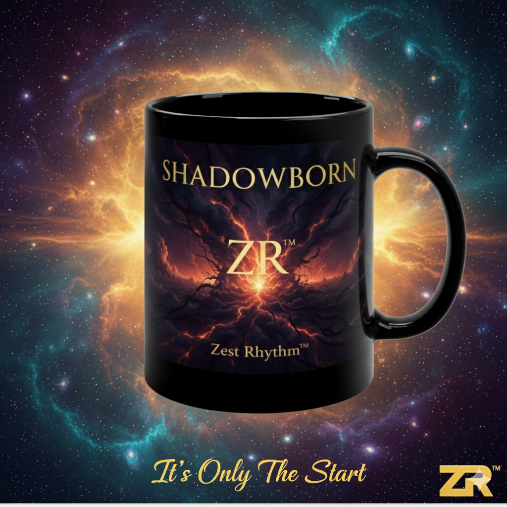 Shadowborn ZR Black Coffee Mug — 11oz Dark Fantasy Coffee Cup