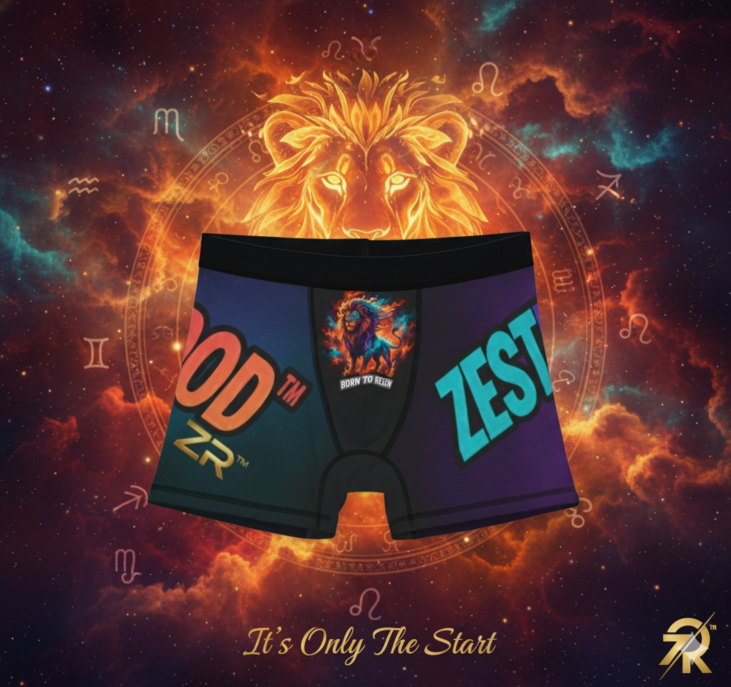 BORN TO REIGN Leo Boxer Briefs - Cosmic Comfort Collection | Zest Rhythm™