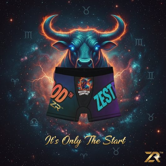 BULLISH ON COMFORT Taurus Boxer Briefs - Cosmic Comfort Collection | Zest Rhythm™