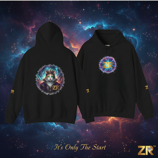 Cosmic zR™ Signature Hoodie - BLOODLINE™ Collection | Zest Rhythm™ Premium Black Hoodie