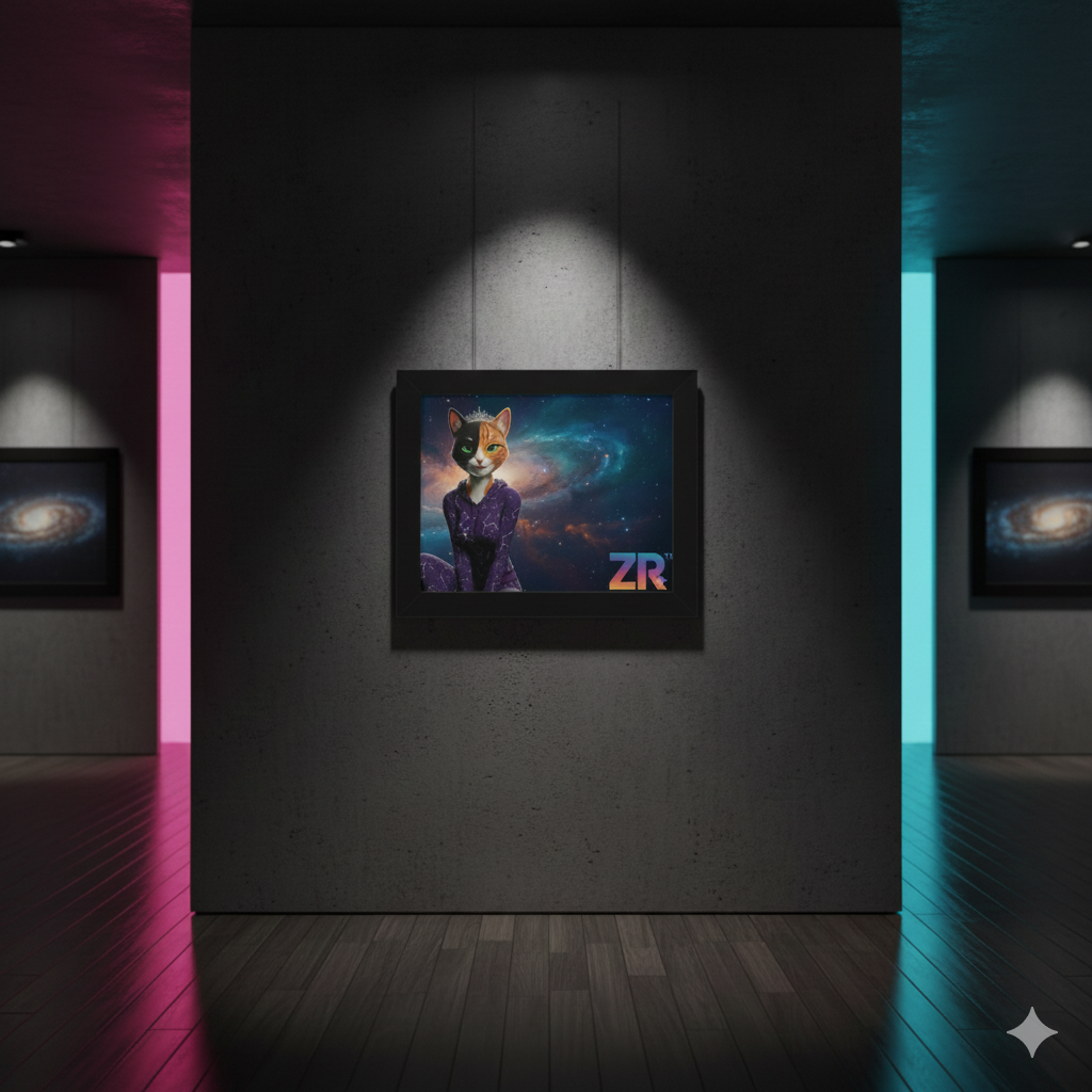 QUEEN ESTY Cosmic Queen Wall Art - BLOODLINE™ Gallery Collection | Zest Rhythm™ Premium Framed Poster