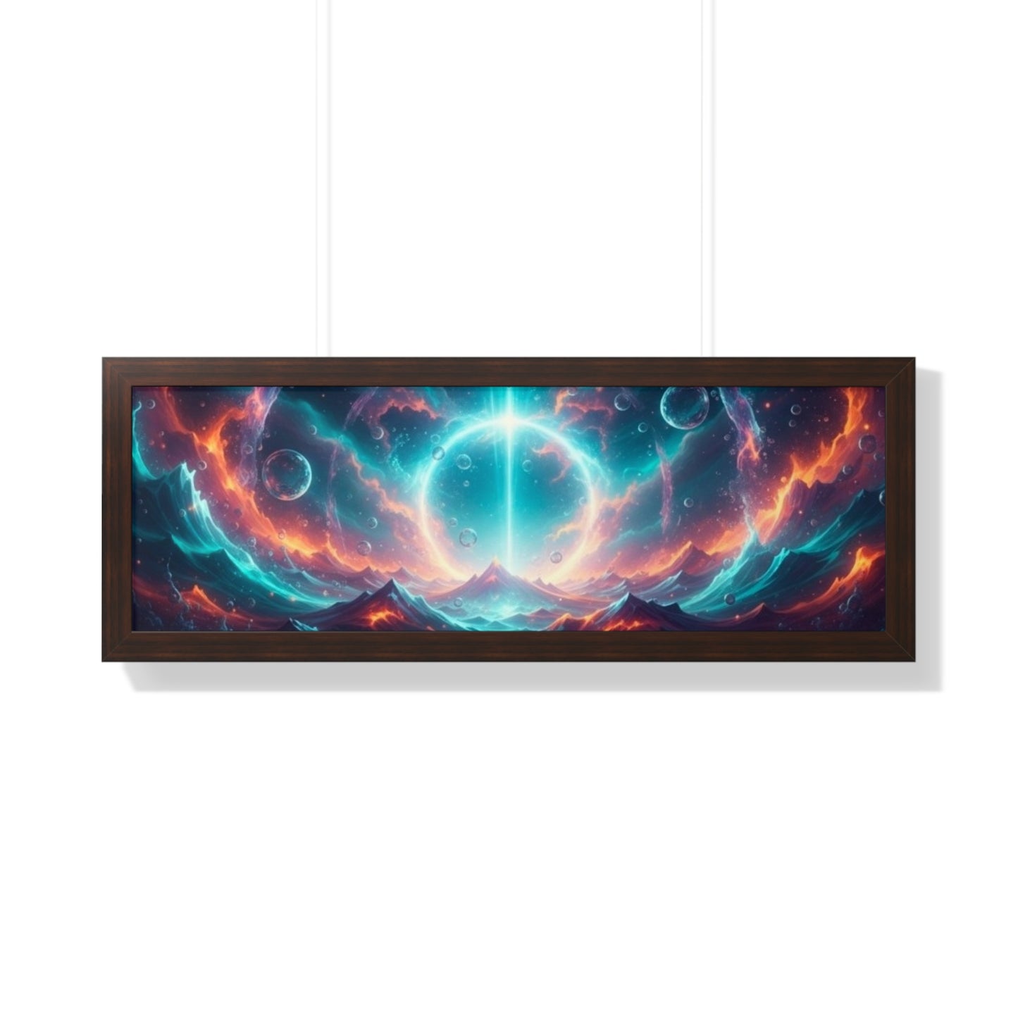 Framed Poster — 'It's Only The Start' Cosmic Nebula Art Print