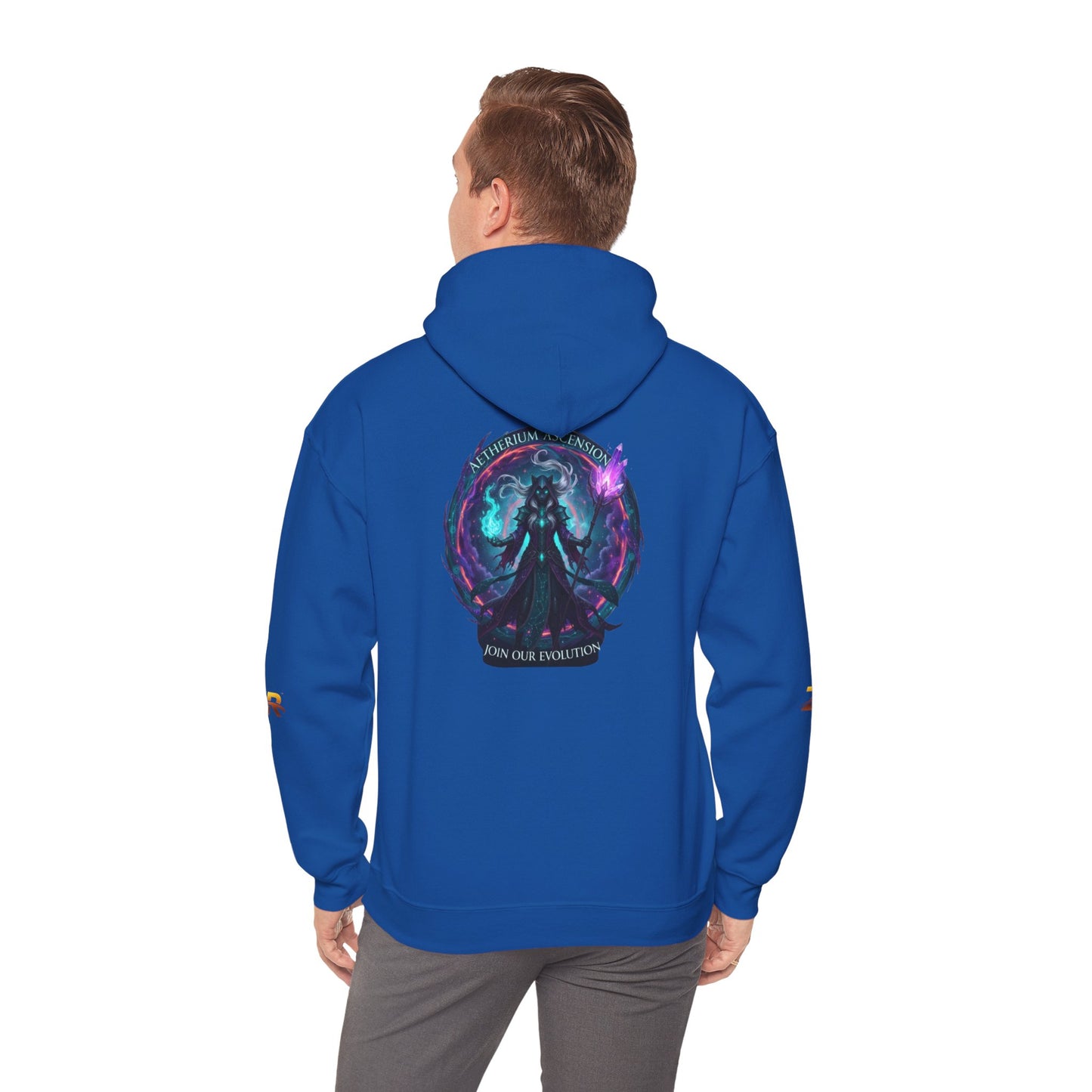 AETHERIUM ASCENSION Sorcerer Hoodie - BLOODLINE™ Dark Fantasy Collection | Zest Rhythm™