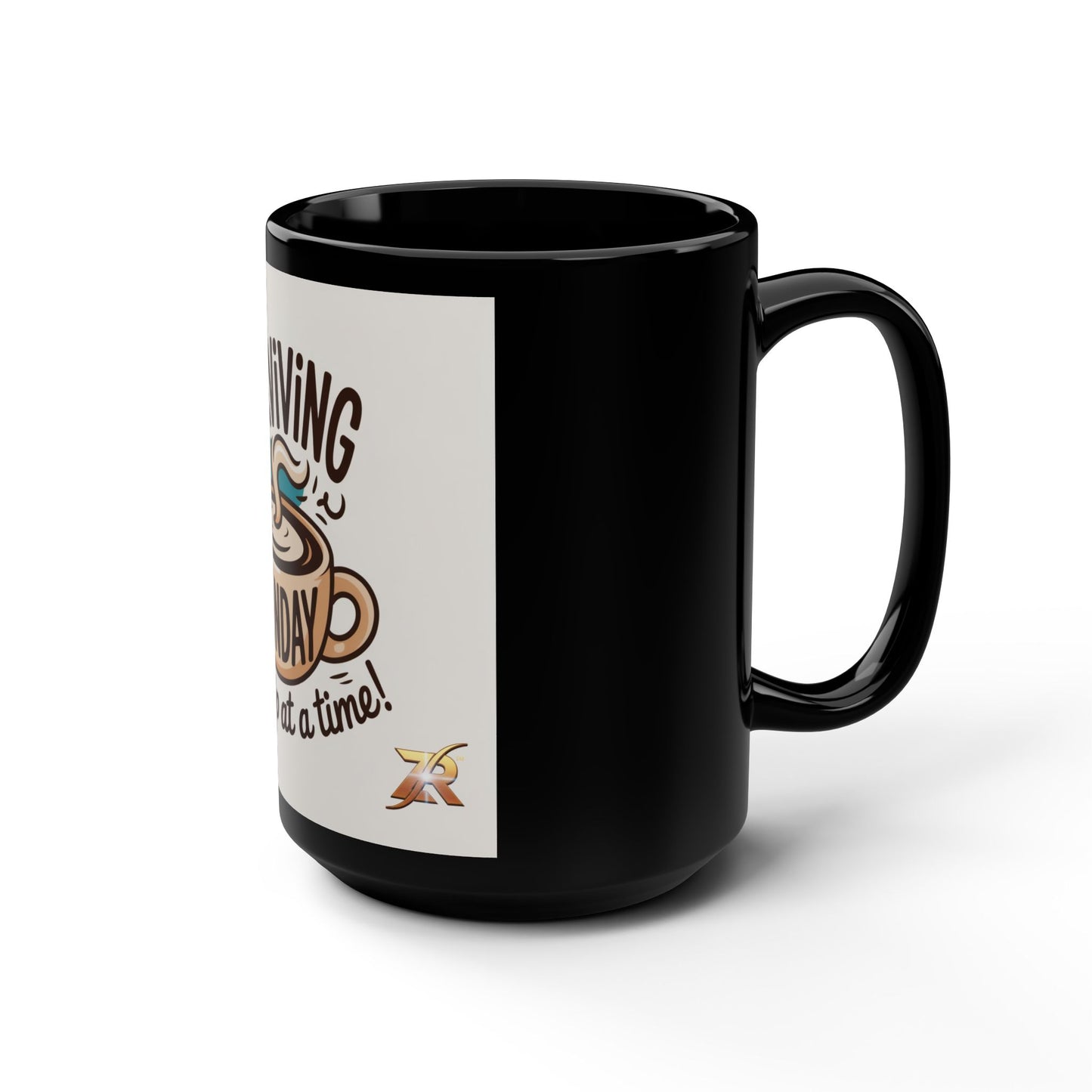 Surviving Monday Coffee Mug - "One Sip at a Time" 15oz