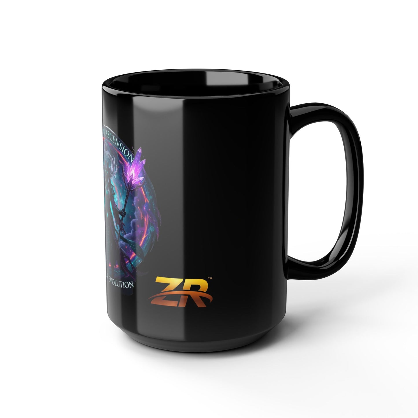 AETHERIUM ASCENSION Black Mug - BLOODLINE™ Dark Fantasy Collection | Zest Rhythm™